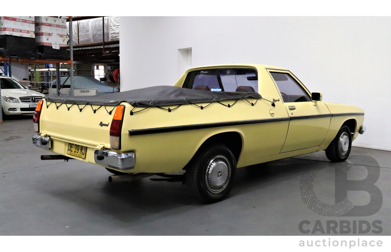 11/1981 Holden Kingswood  WB Utility Yellow 253ci V8