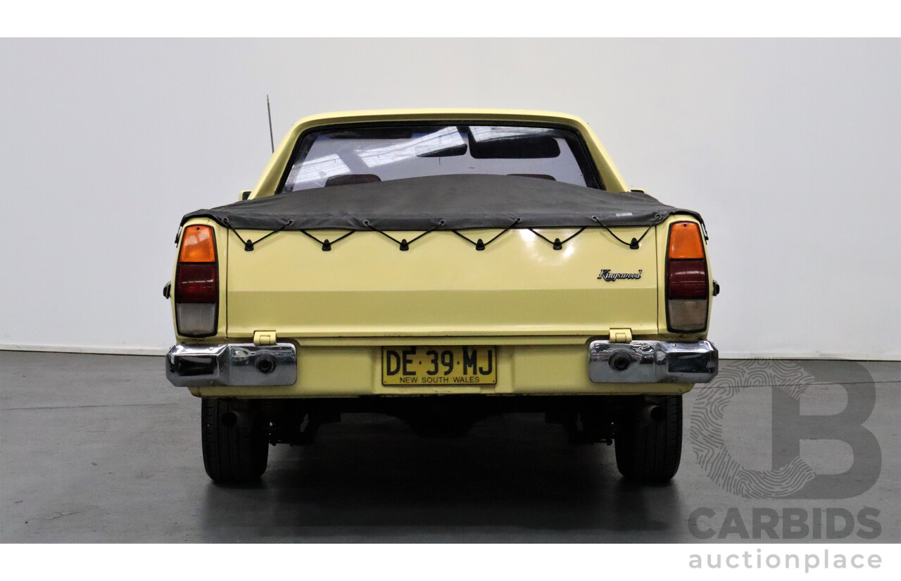 11/1981 Holden Kingswood  WB Utility Yellow 253ci V8