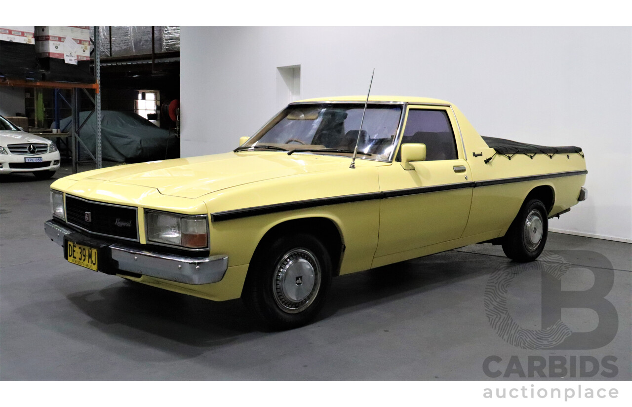 11/1981 Holden Kingswood  WB Utility Yellow 253ci V8