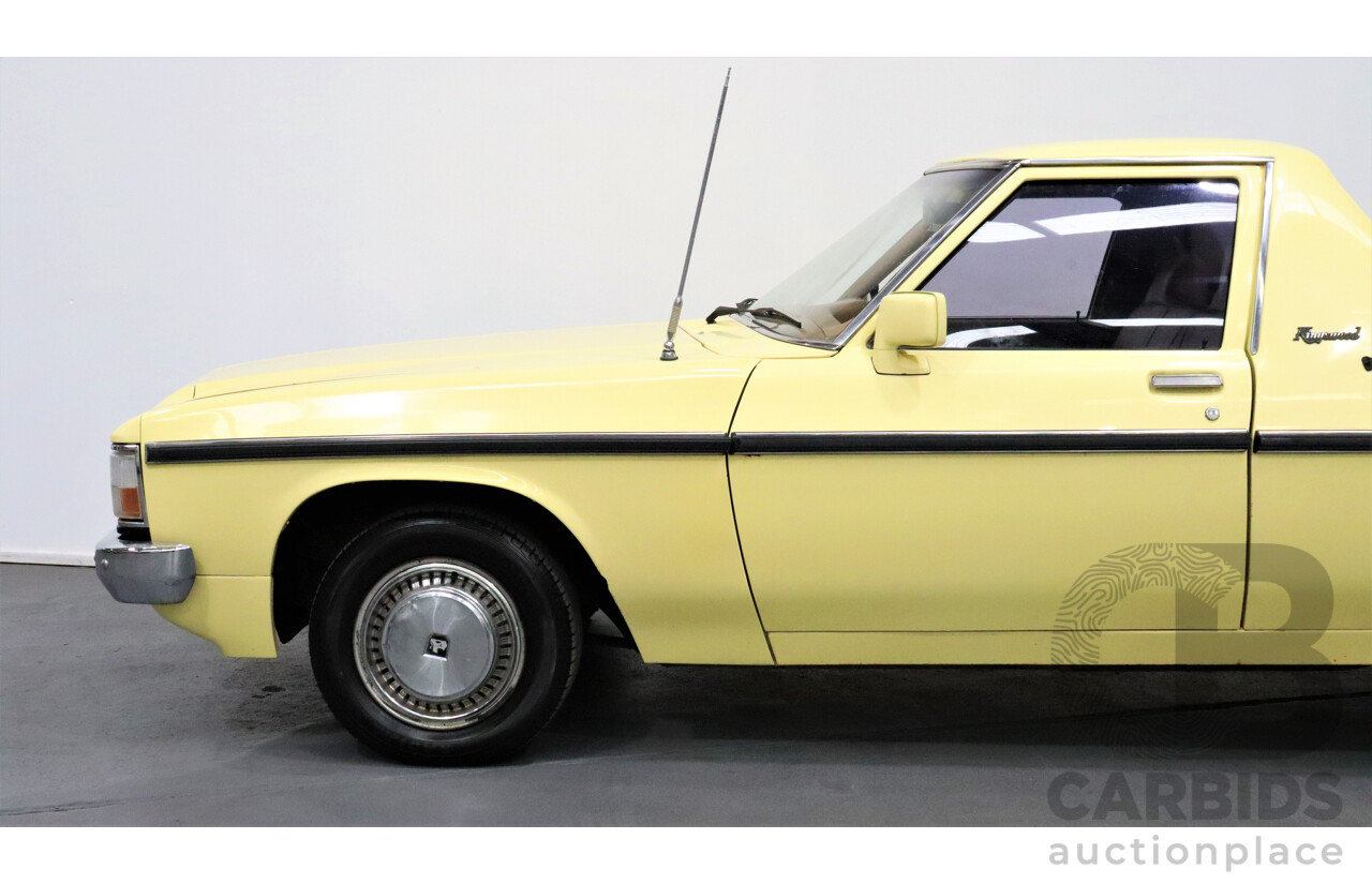 11/1981 Holden Kingswood  WB Utility Yellow 253ci V8