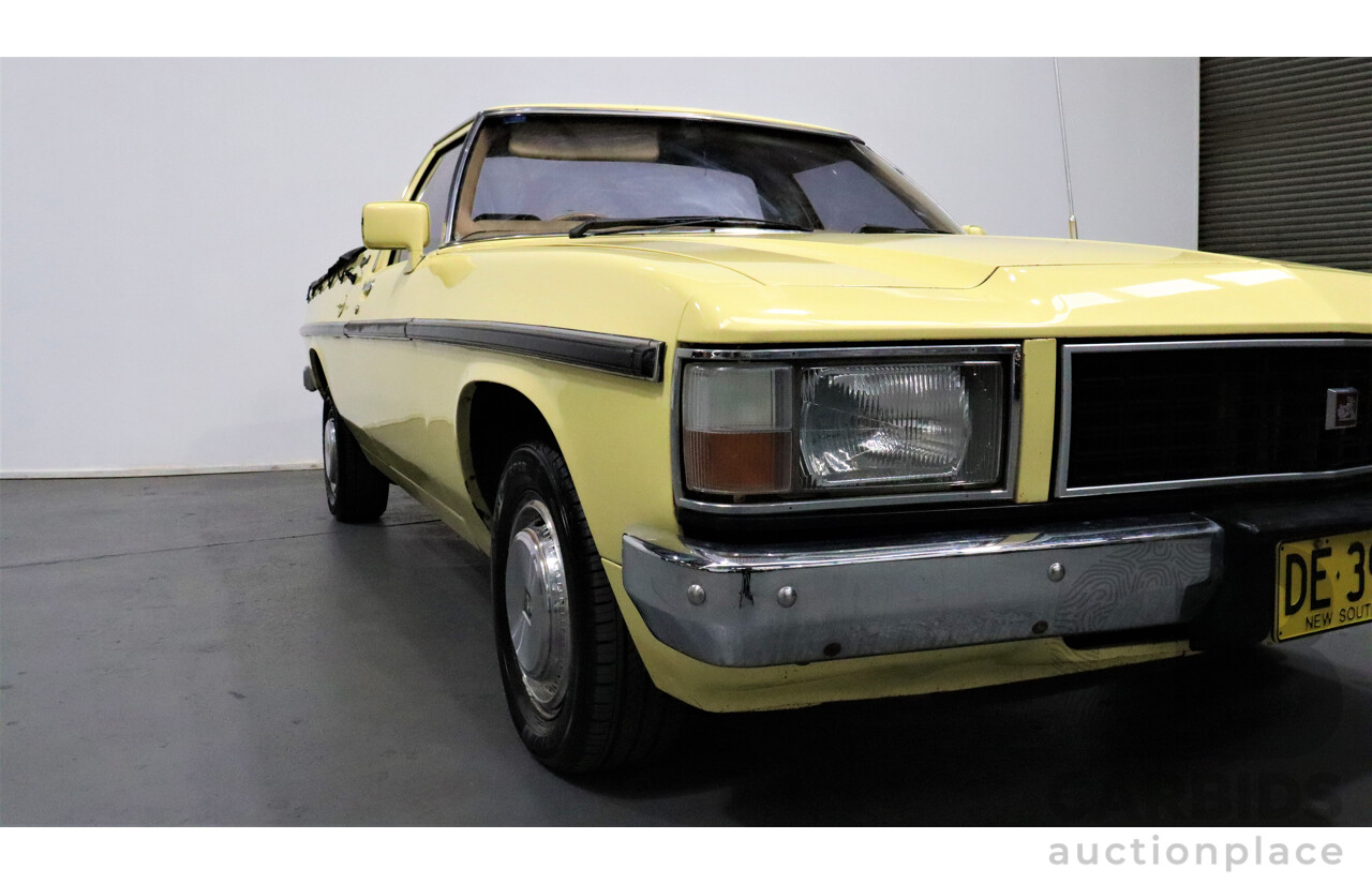 11/1981 Holden Kingswood  WB Utility Yellow 253ci V8