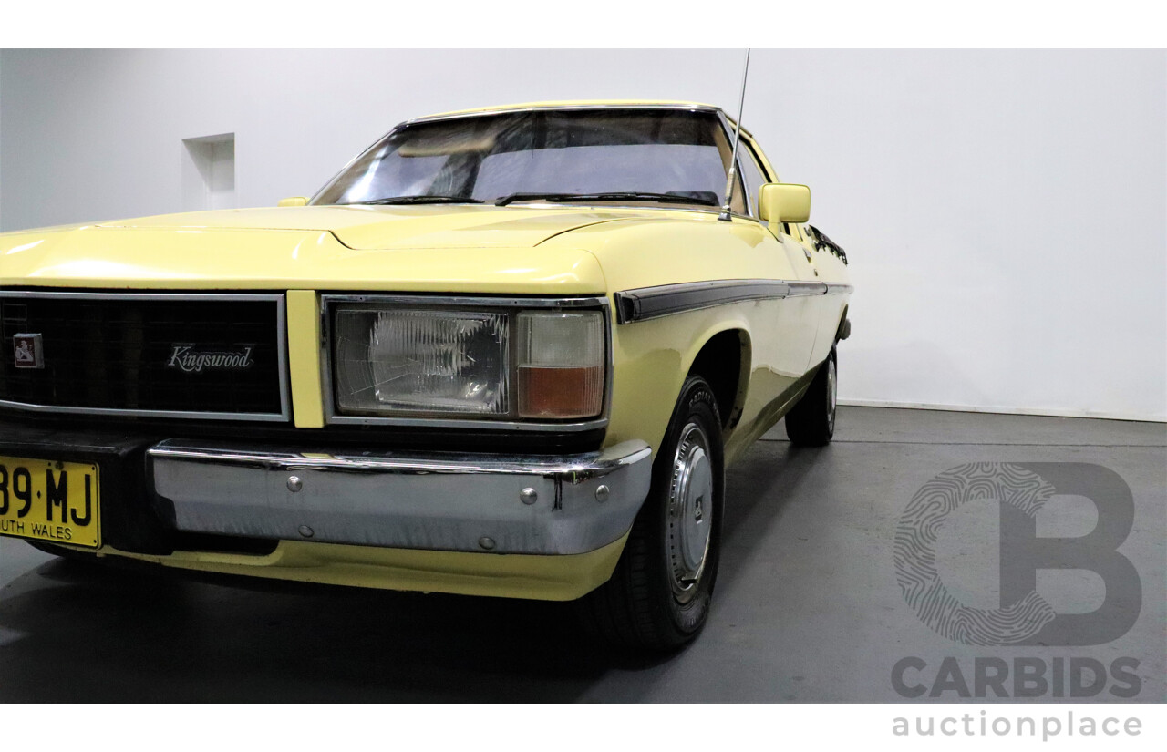 11/1981 Holden Kingswood  WB Utility Yellow 253ci V8