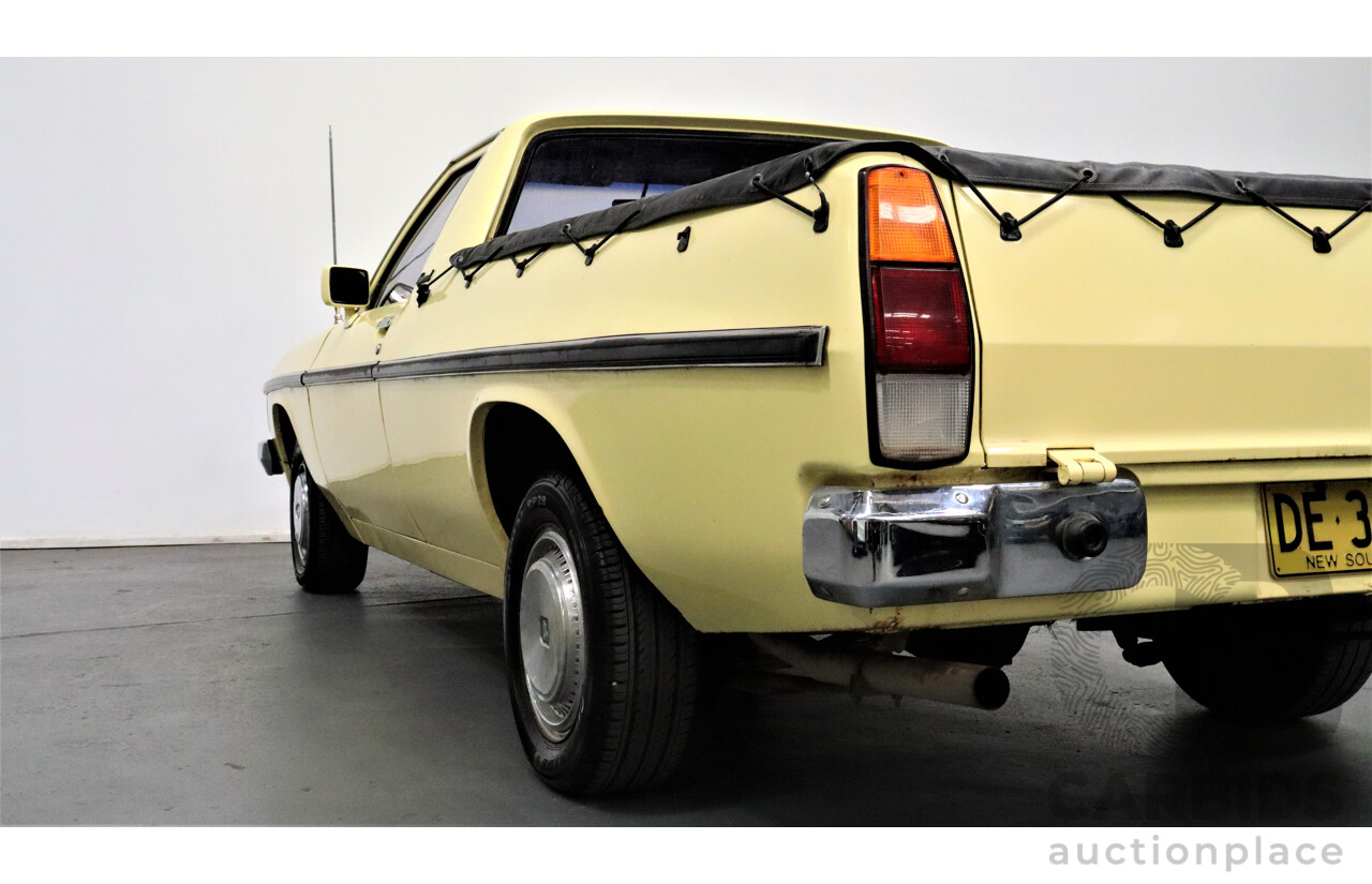 11/1981 Holden Kingswood  WB Utility Yellow 253ci V8