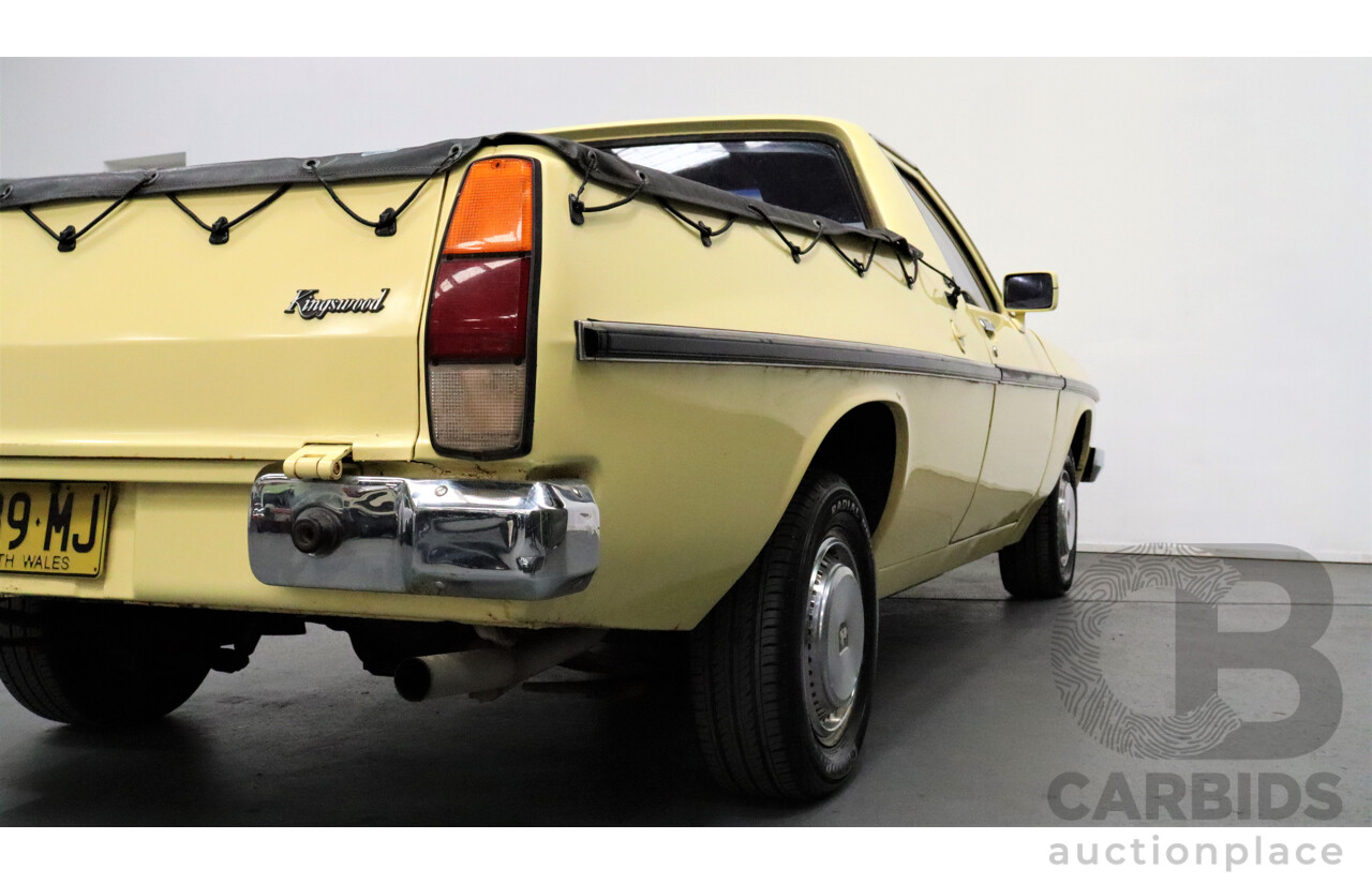 11/1981 Holden Kingswood  WB Utility Yellow 253ci V8