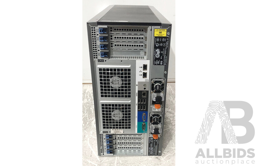 Dell PowerEdge T620 Dual Intel Xeon (E5-2650 0) 2.00GHz-2.80GHz 8-Core CPU Tower Server w/ 64GB ECC DDR3