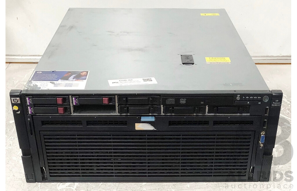 HP ProLiant DL585 G7 Quad AMD Opteron (6282 SE) 2.60GHz-3.30GHz 16-Core CPU 4RU Server w/ 256GB ECC DDR3