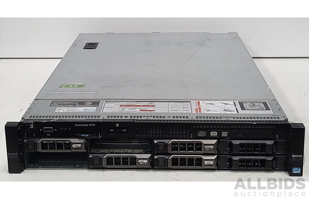 Dell PowerEdge R720 Dual Intel Xeon (E5-2640) 2.50GHz-3.00GHz 6-Core CPU 2RU Server