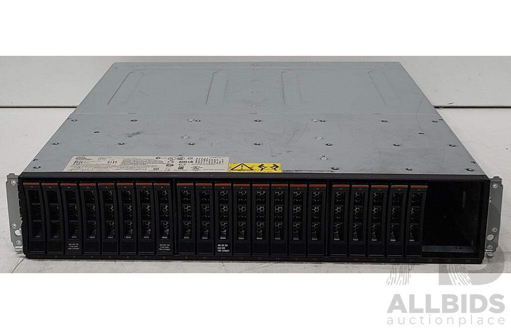 IBM Storwize (V3700) (5.943TB Installed) 24 Bay Hard Drive Array