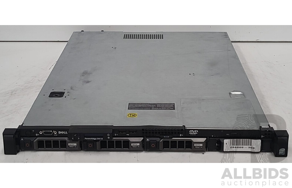 Dell PowerEdge (R410) Intel Xeon (E5502) 1.86GHz 2-Core CPU 1RU Server