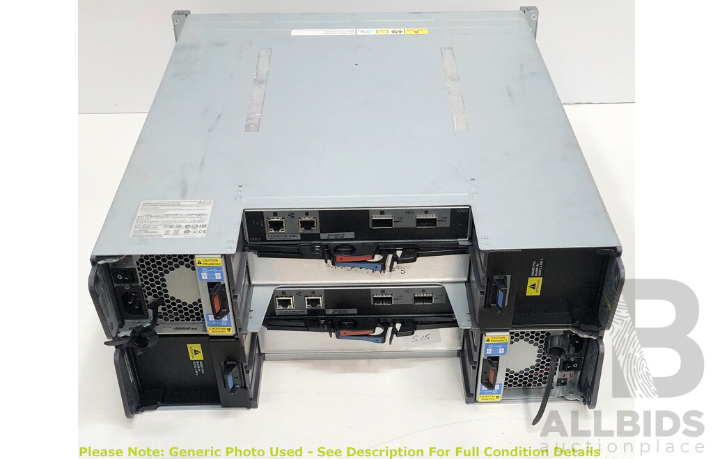 NetApp (NAJ-0801) DS4246 24-Bay 4RU Hard Drive Array (44TB) w/ SAS Controller Modules
