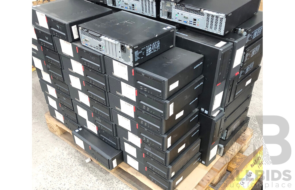 Bulk Lot of Assorted Lenovo ThinkCentre Computers for Spare Parts and/or Repair