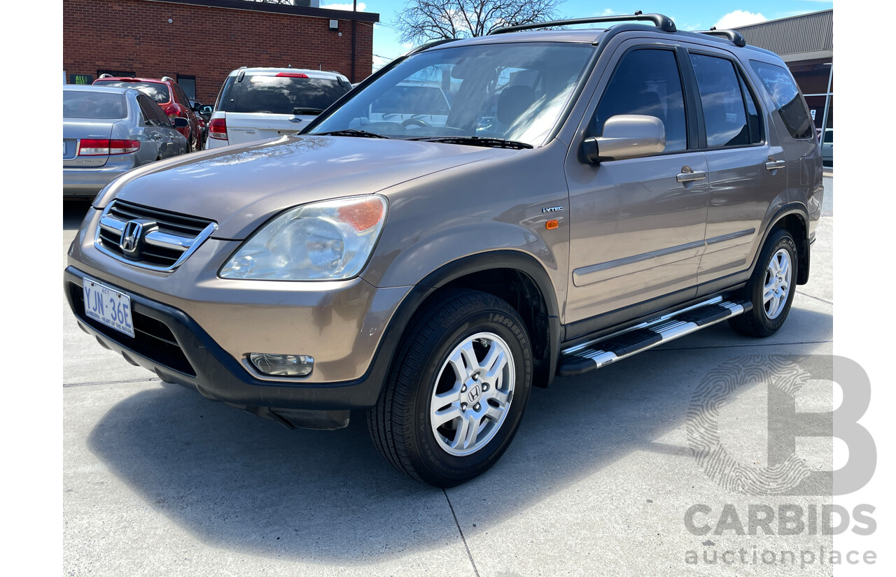 6/2004 Honda CRV (4x4) Sport MY04 4d Wagon Gold 2.4L