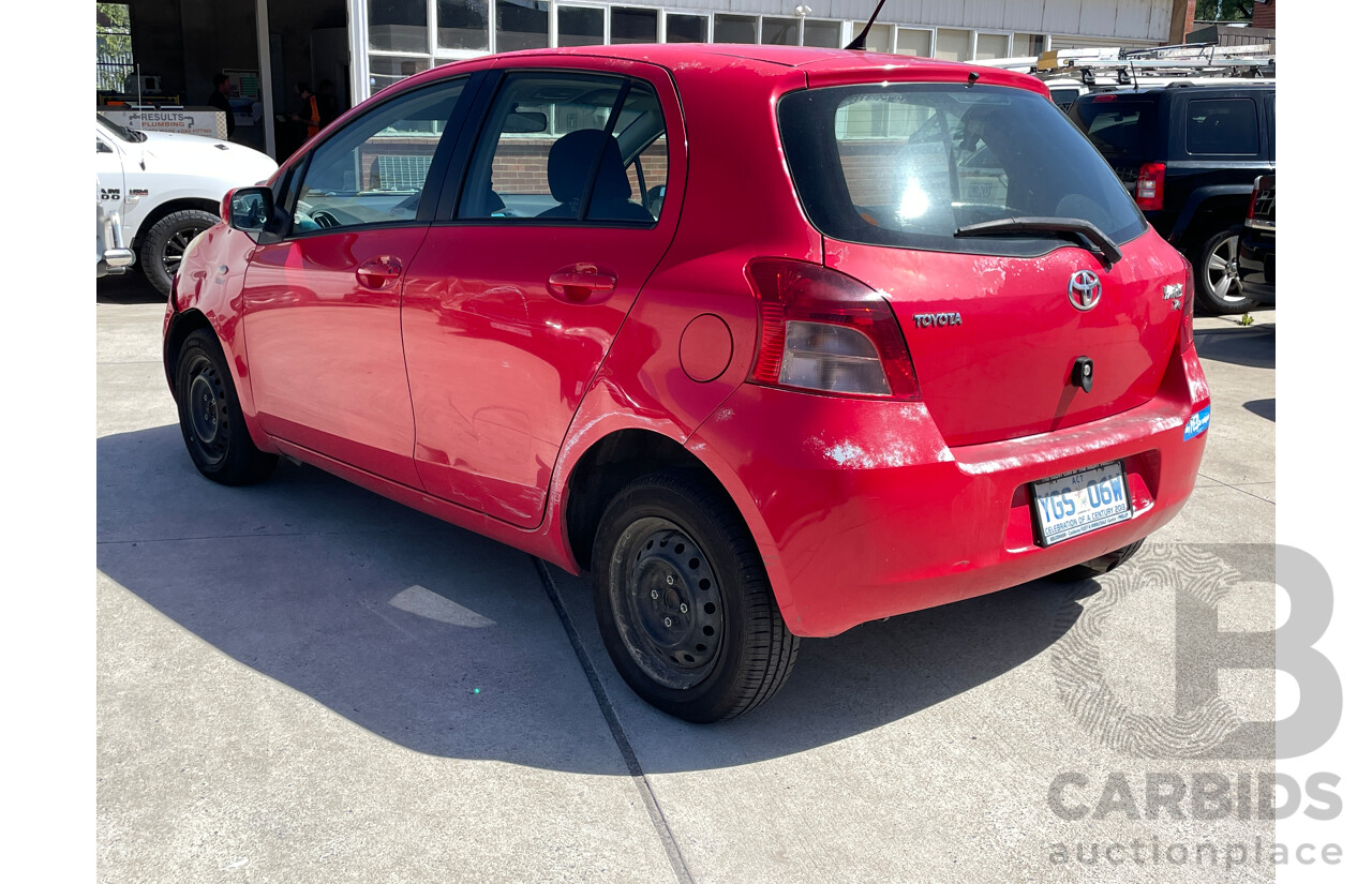 4/2008 Toyota Yaris YR NCP90R 08 UPGRADE 5d Hatchback Red 1.3L