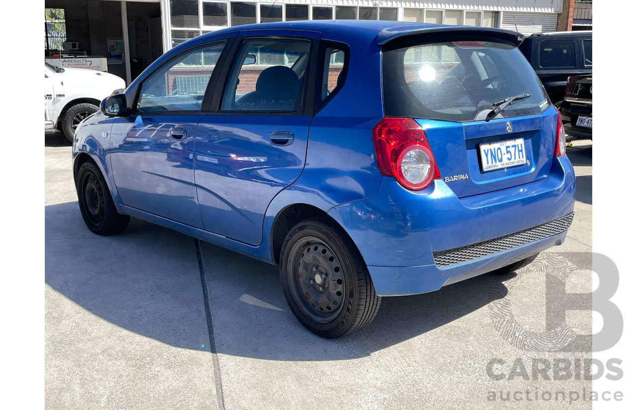 10/2009 Holden Barina  TK MY09 5d Hatchback Blue 1.6L