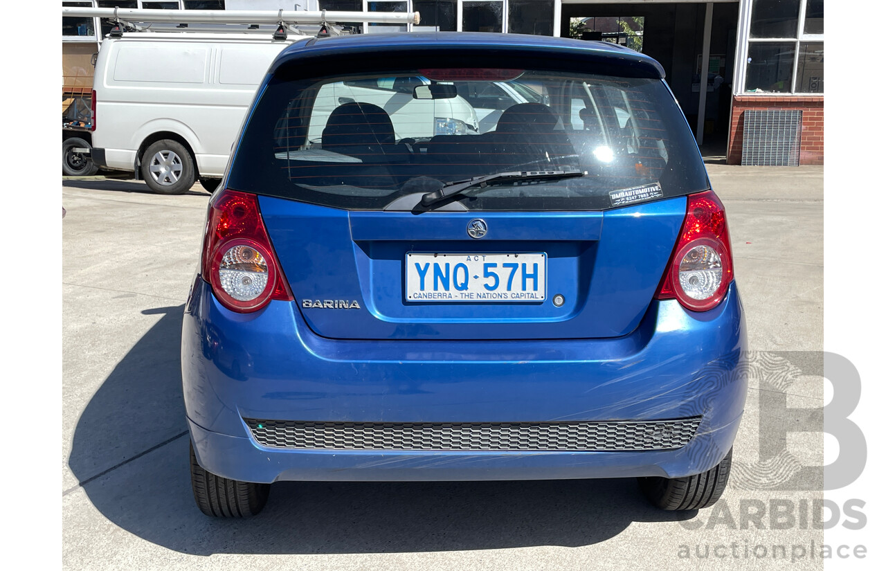 10/2009 Holden Barina  TK MY09 5d Hatchback Blue 1.6L