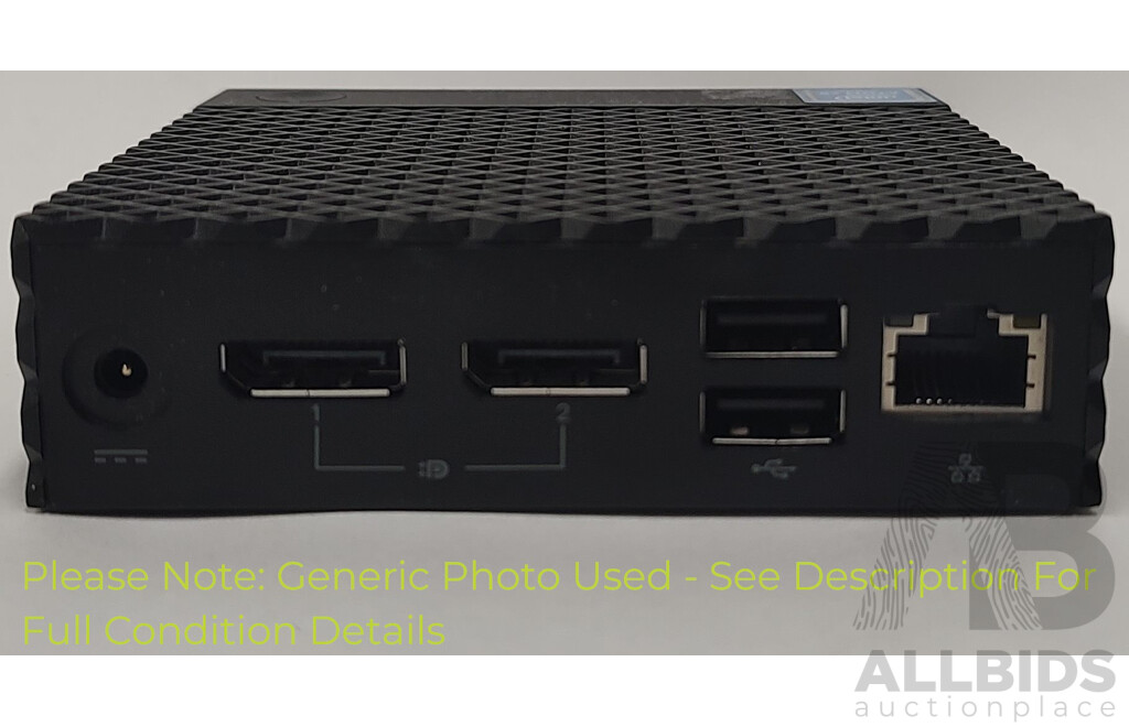 Dell (N10D) Wyse 3040 Intel Atom (x5-Z8350) 1.44GHz-1.92GHz 4-Core CPU Thin Client - Lot of Four