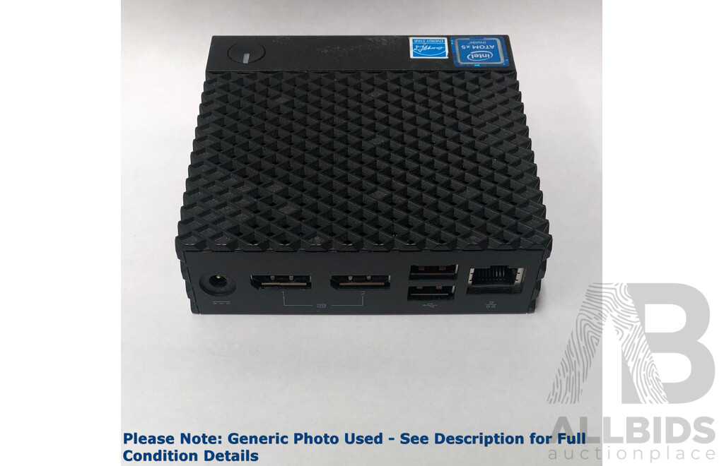 Dell (N10D) Wyse 3040 Intel Atom (x5-Z8350) 1.44GHz-1.92GHz 4-Core CPU Thin Client - Lot of Four