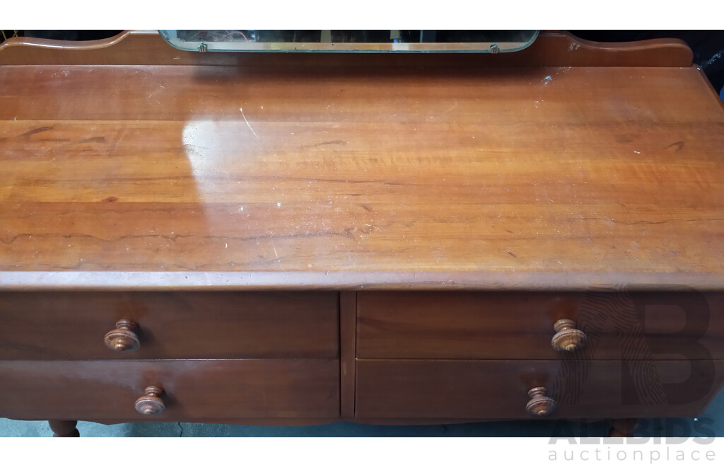 Belvedere Furniture Dresser With Mirror and Chest of Drawers