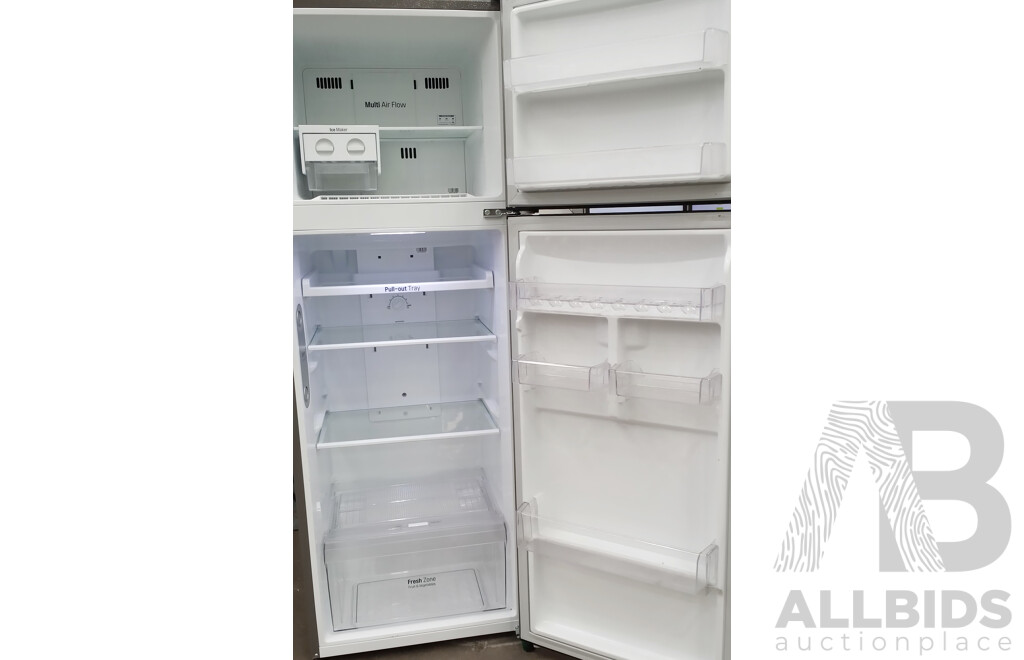 LG  312L Staineless Steel Top Mount Fridge With Door Cooling