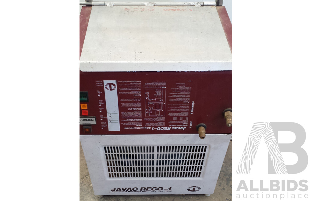 Javac Refrigerant Recovery Unit