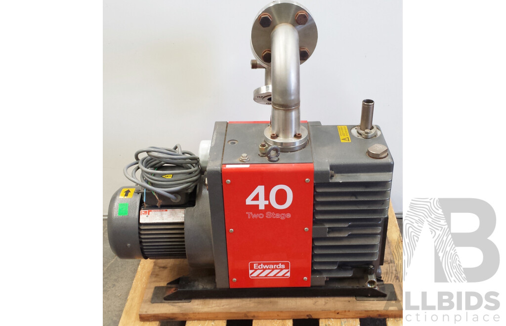 Edwards E2M40 Rotary Vane Dual Stage Mechanical Vacuum Pump