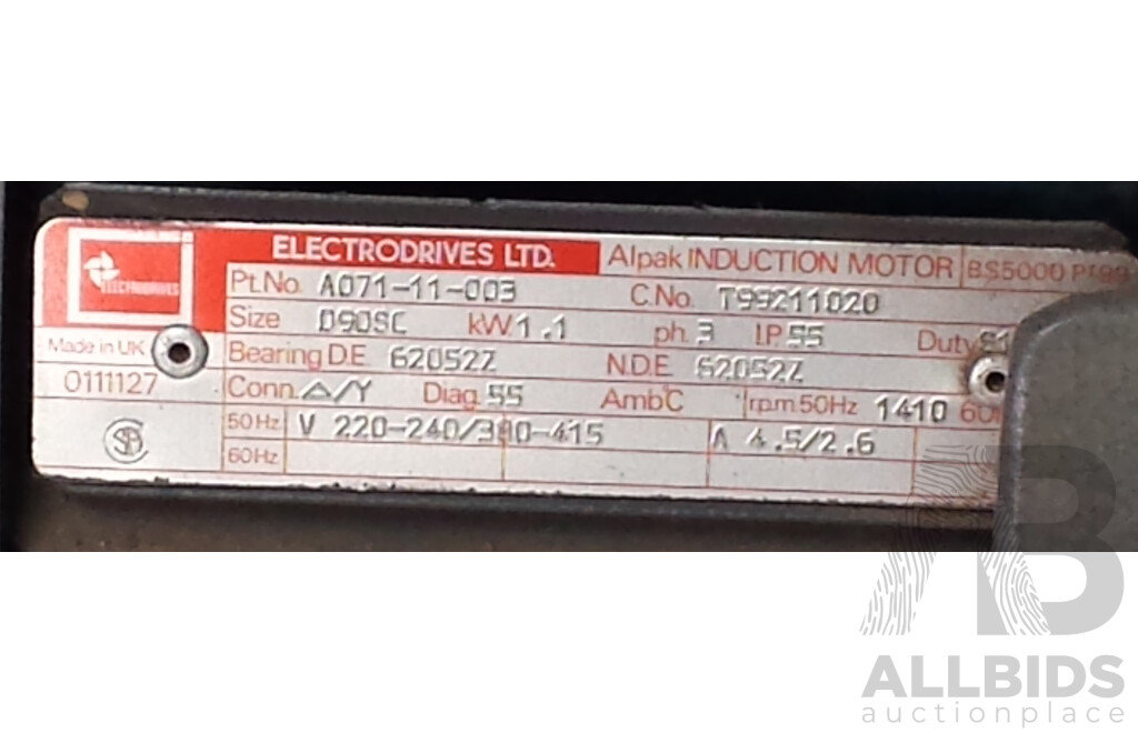 Edwards E2M40 Rotary Vane Dual Stage Mechanical Vacuum Pump