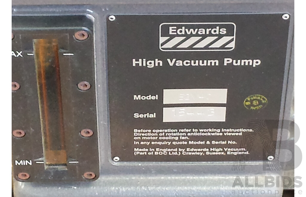Edwards E2M40 Rotary Vane Dual Stage Mechanical Vacuum Pump