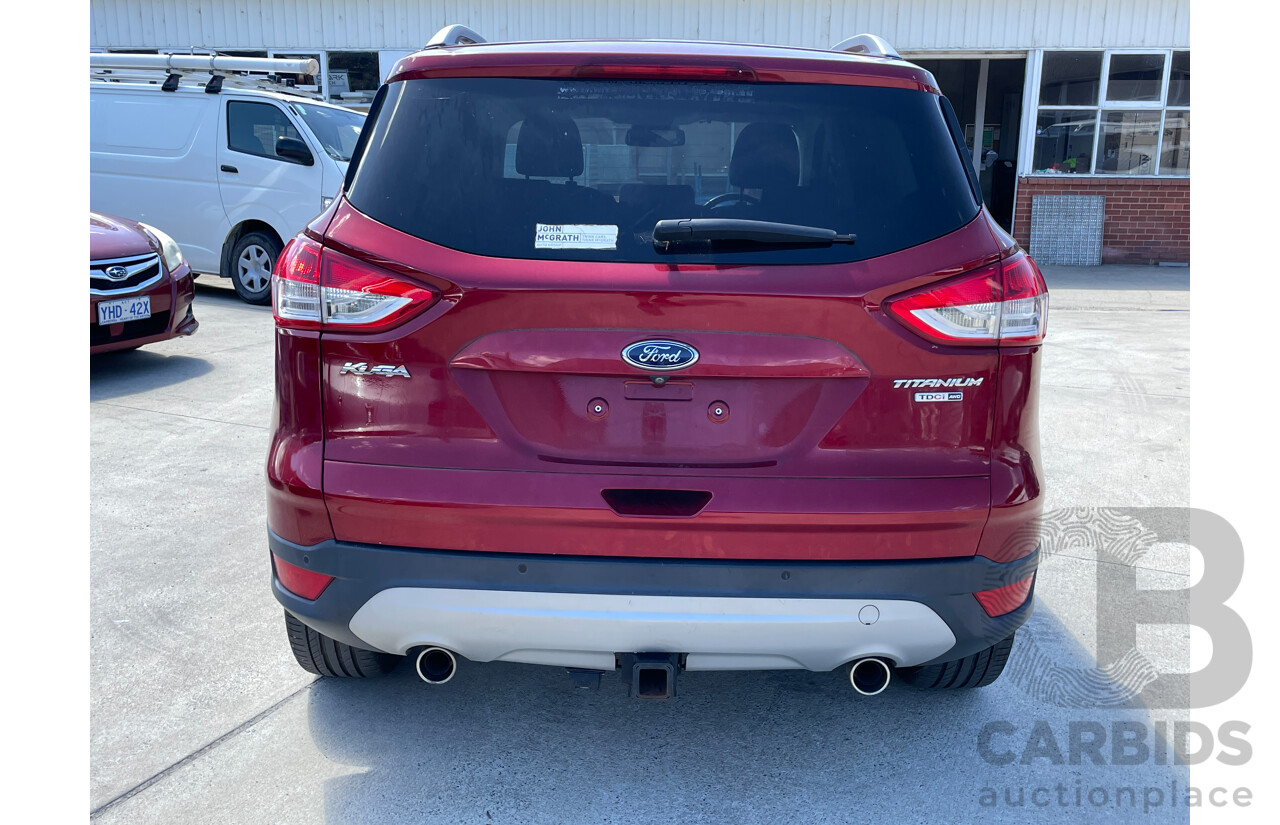 8/2015 Ford Kuga Titanium (awd) TF 4d Wagon Red 2.0L