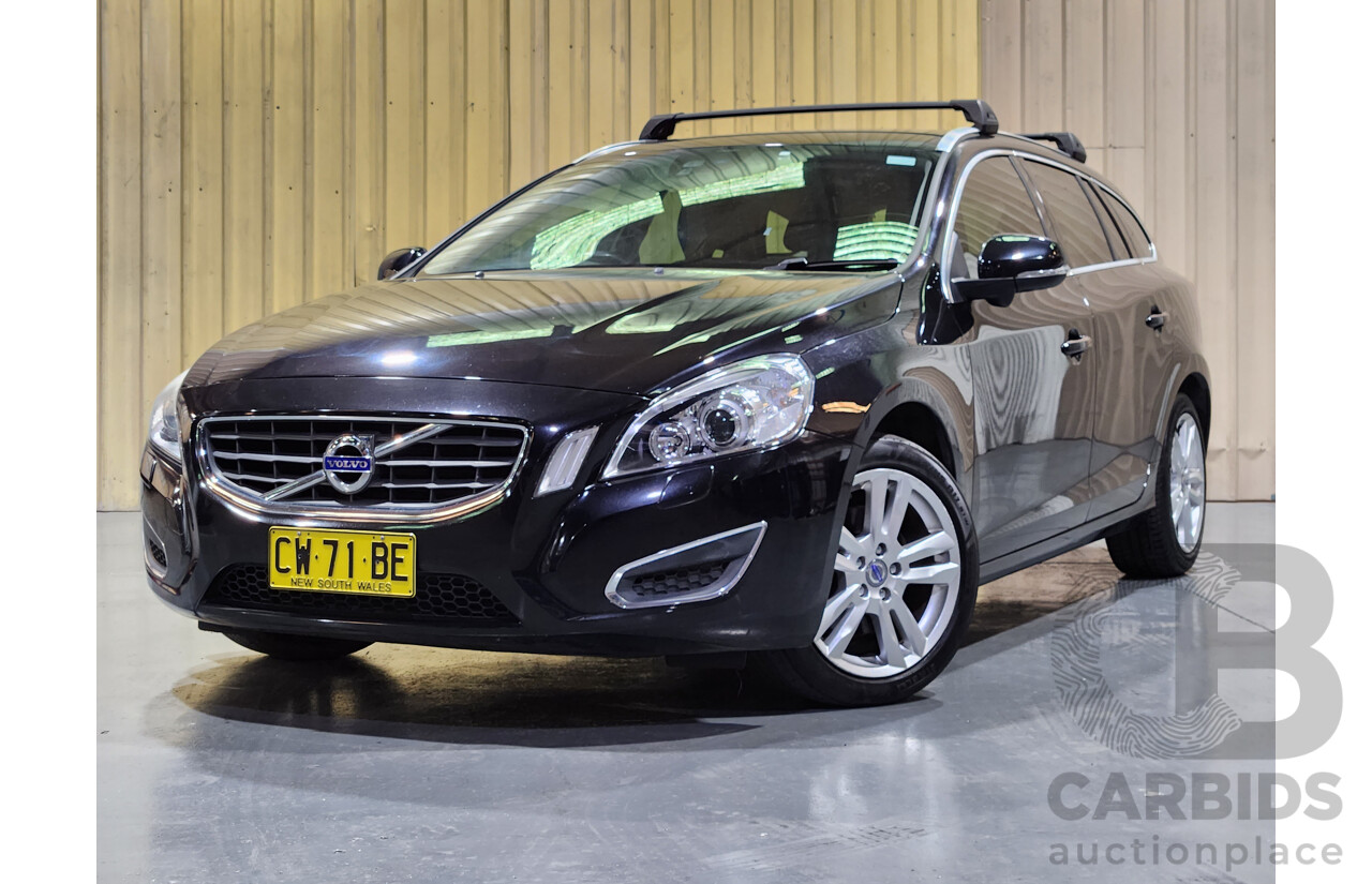 11/2011 Volvo V60 T4 F MY12 4d Wagon Black 1.6L Turbo