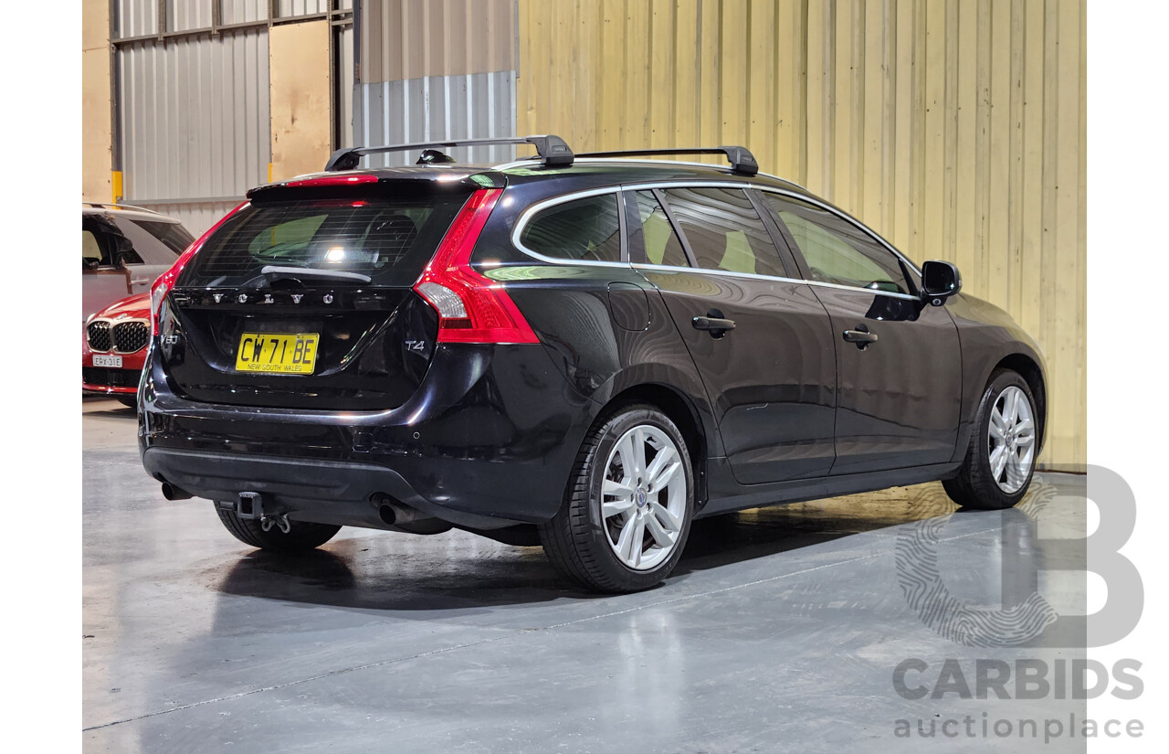 11/2011 Volvo V60 T4 F MY12 4d Wagon Black 1.6L Turbo