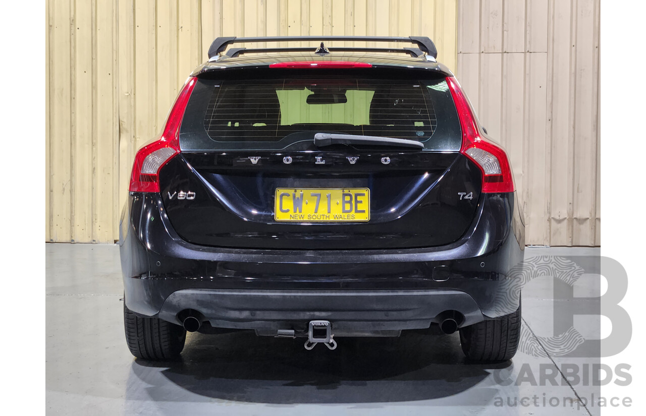 11/2011 Volvo V60 T4 F MY12 4d Wagon Black 1.6L Turbo