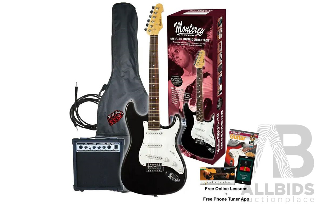 Monterey Electric Guitar Pack W/ Amp - ORP $199.00