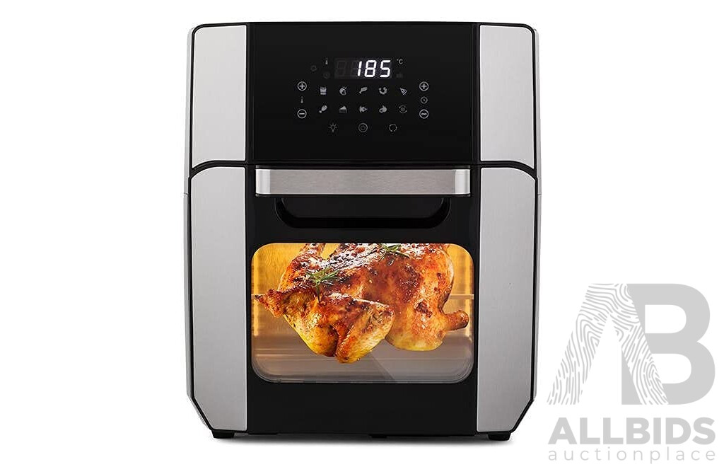 Kogan 12L 1800W Digital Air Fryer Oven (Stainless Steel) - ORP $151.99