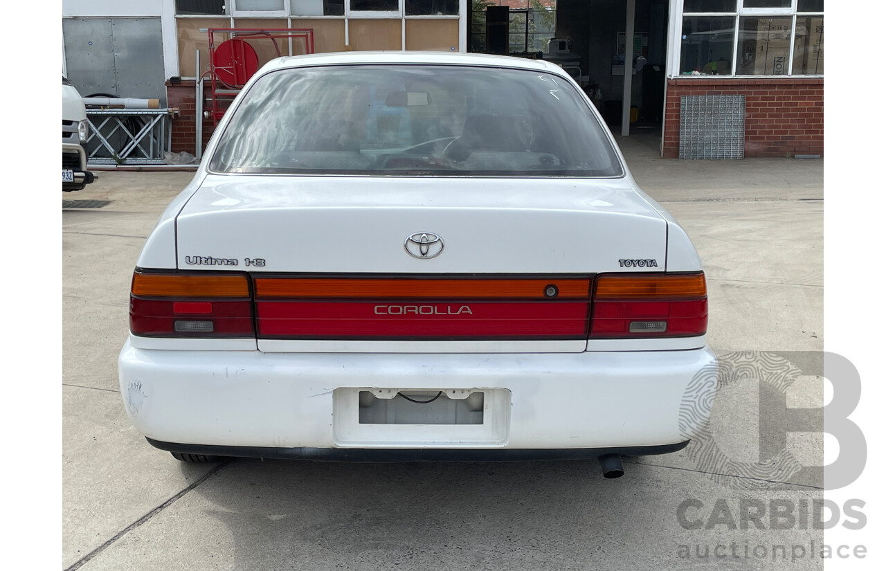 11/1995 Toyota Corolla Ultima AE102X 4d Sedan White 1.8L