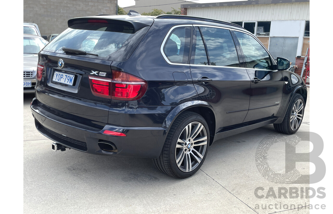 10/2010 Bmw X5 Xdrive 50i Sport E70 MY10 4d Wagon Black 4.4L