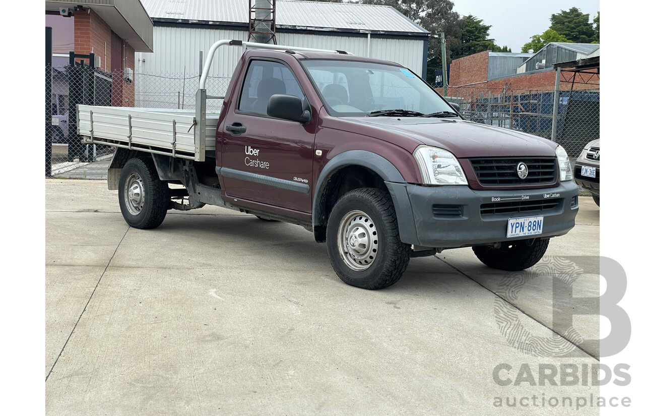 7/2004 Holden Rodeo LX RA C/Chas Red 3.5L