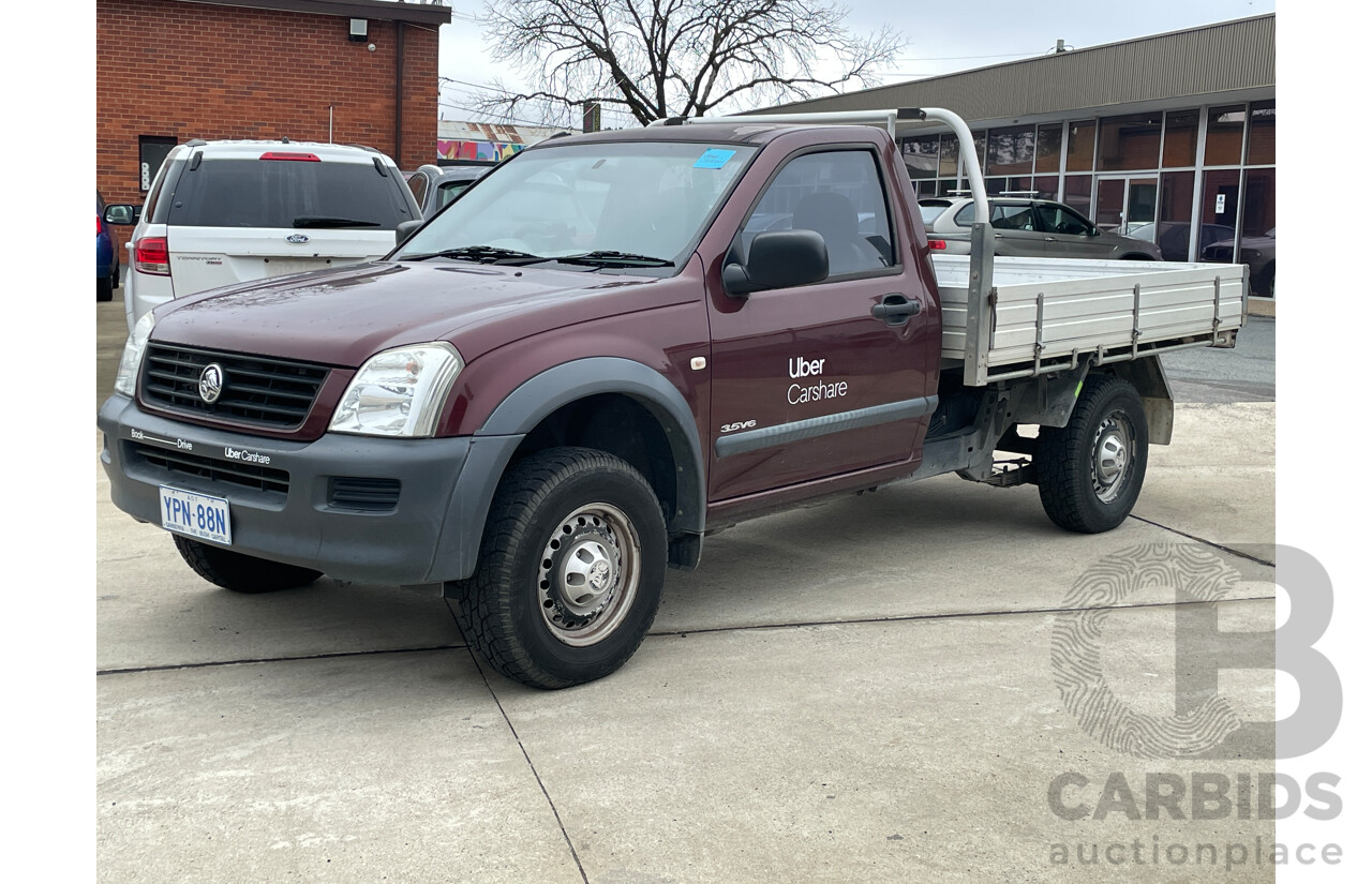 7/2004 Holden Rodeo LX RA C/Chas Red 3.5L