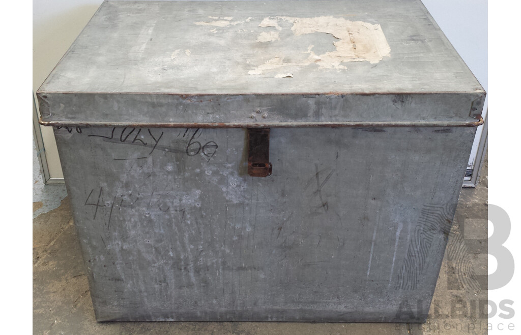 Galvanised Metal Tool Box