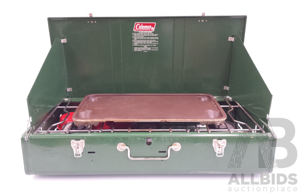 Vintage Coleman Three Burner Camp Stove