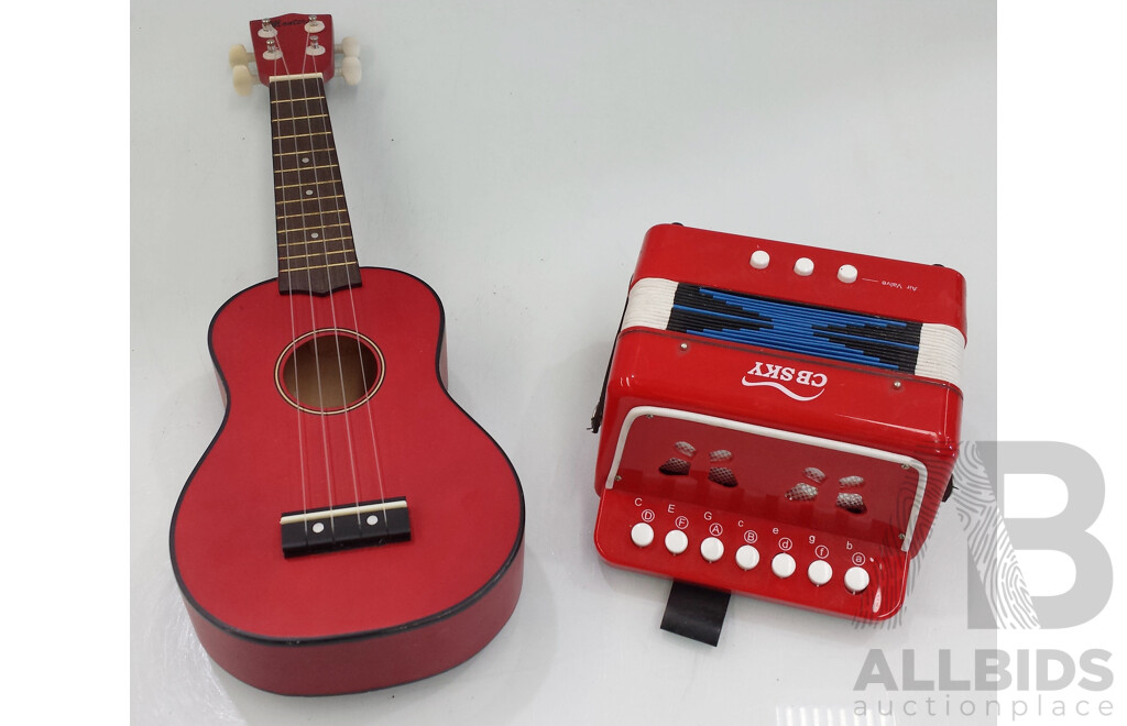 Monterey Ukulele and CB Sky Piano Accordian