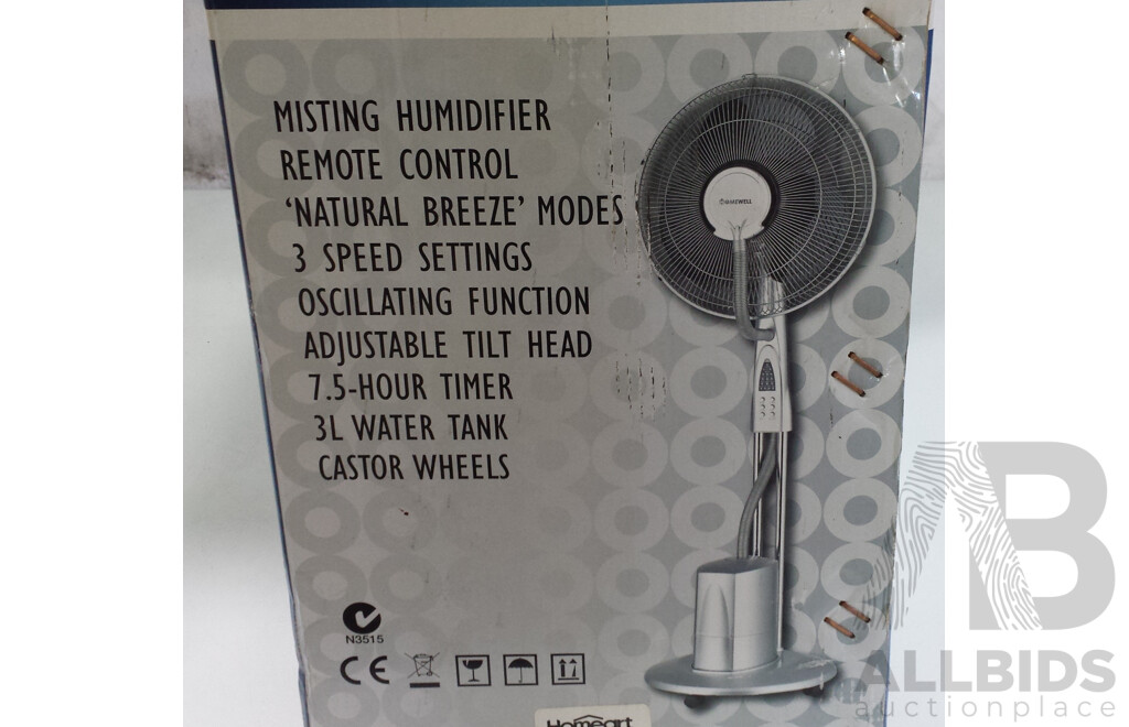 Homewell 40cm Misting Fan - New