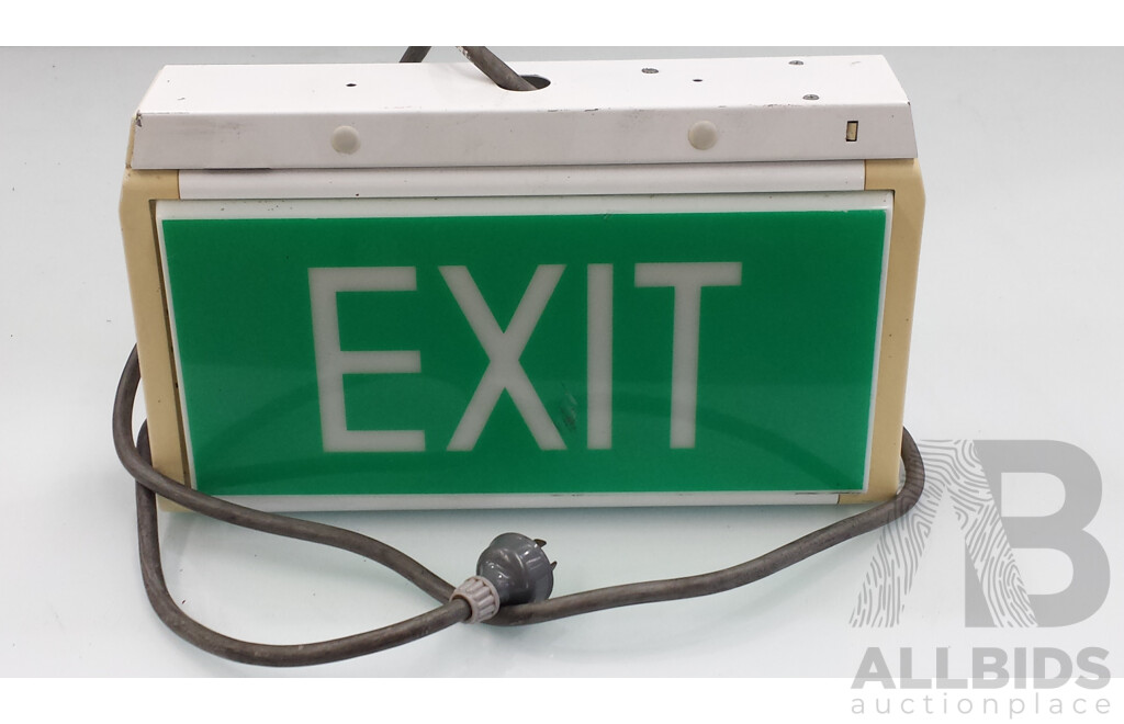 Stanilite Fluorescent Illuminated Exit Sign