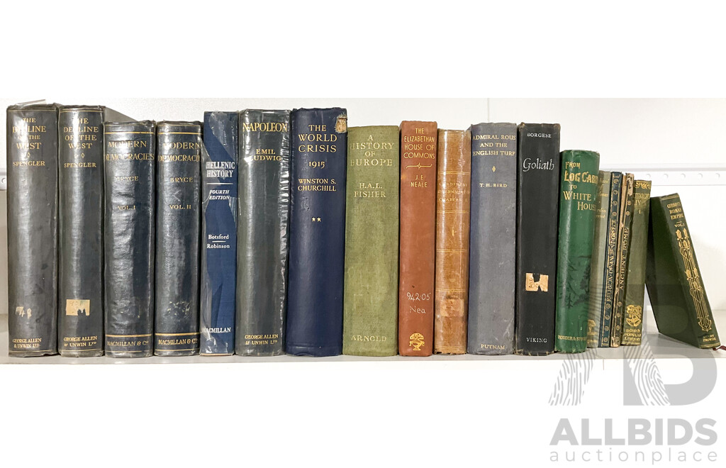 Large Collection Books Mostly Relating to Politics, English History,Ancient History and More