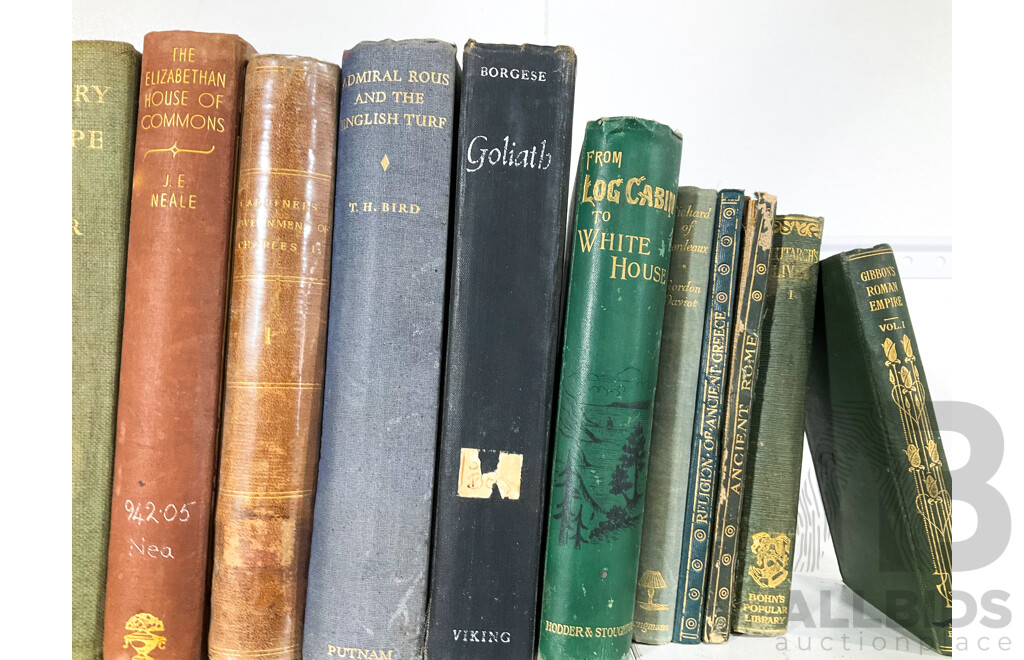 Large Collection Books Mostly Relating to Politics, English History,Ancient History and More