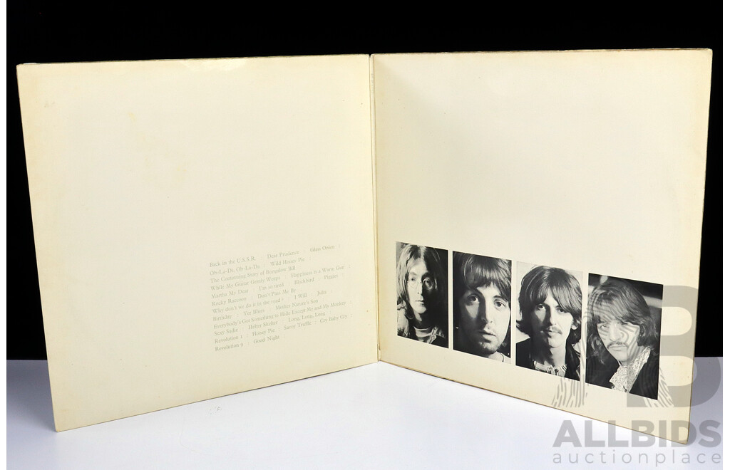 The Beatles, White Album,  Cat Number PCSO 7068, with Poster and Four Photographs