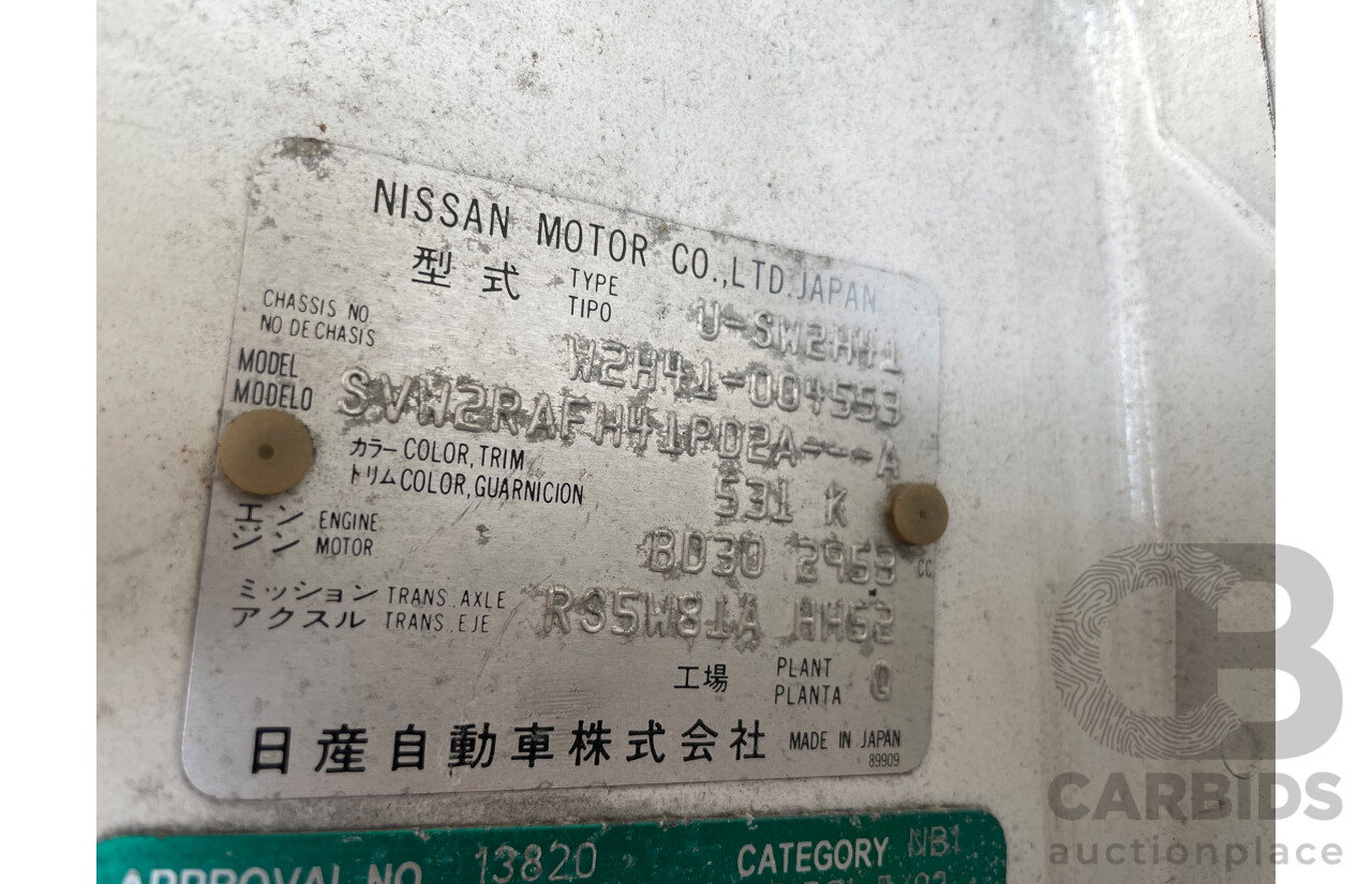 CP 6/2001 Nissan Altas H41 Truck Black 3.0L - 1993 Build