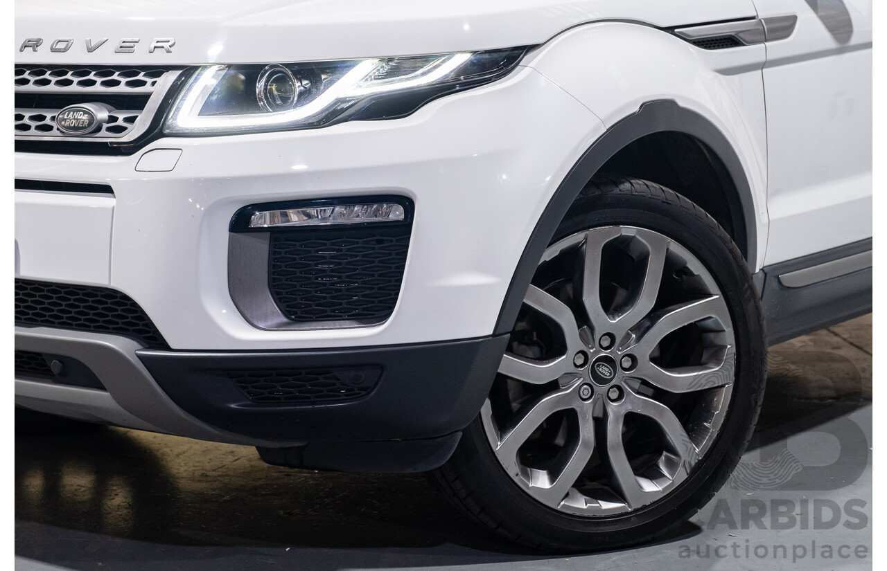 6/2016 Range Rover Evoque TD4 150 SE LV MY16.5 5d Wagon White 2.0L Turbo Diesel