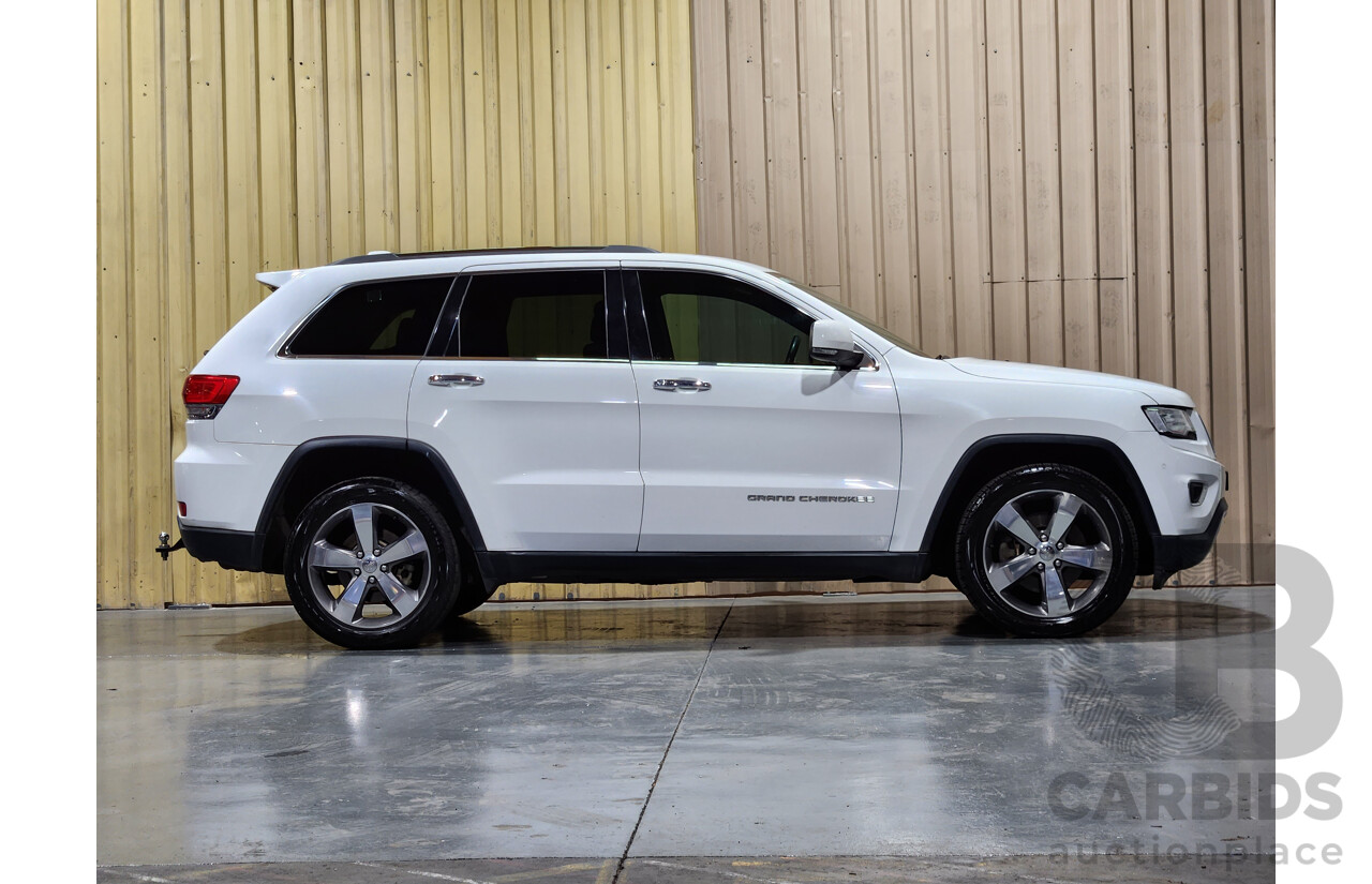 1/2015 Jeep Grand Cherokee Limited (4x4) WK MY15 4d Wagon White 3.6L V6 Petrol