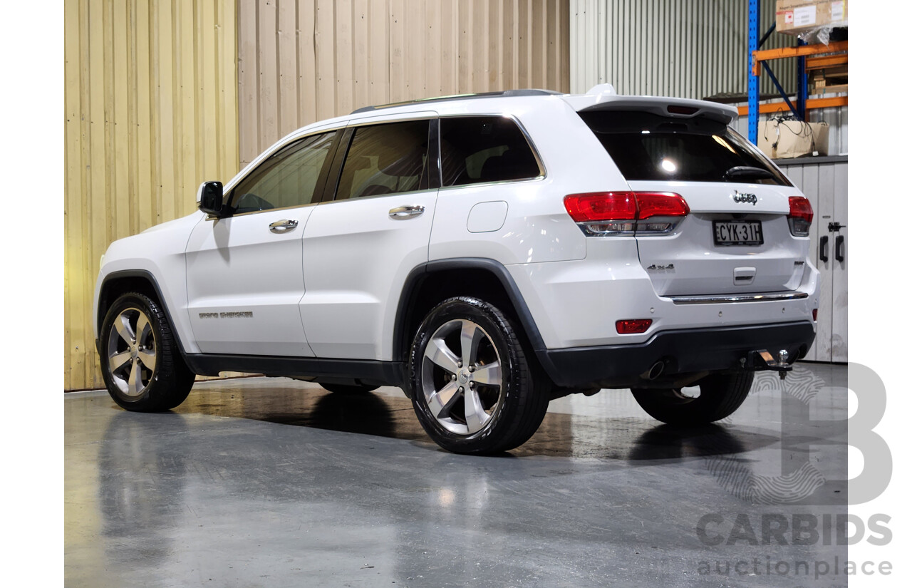 1/2015 Jeep Grand Cherokee Limited (4x4) WK MY15 4d Wagon White 3.6L V6 Petrol