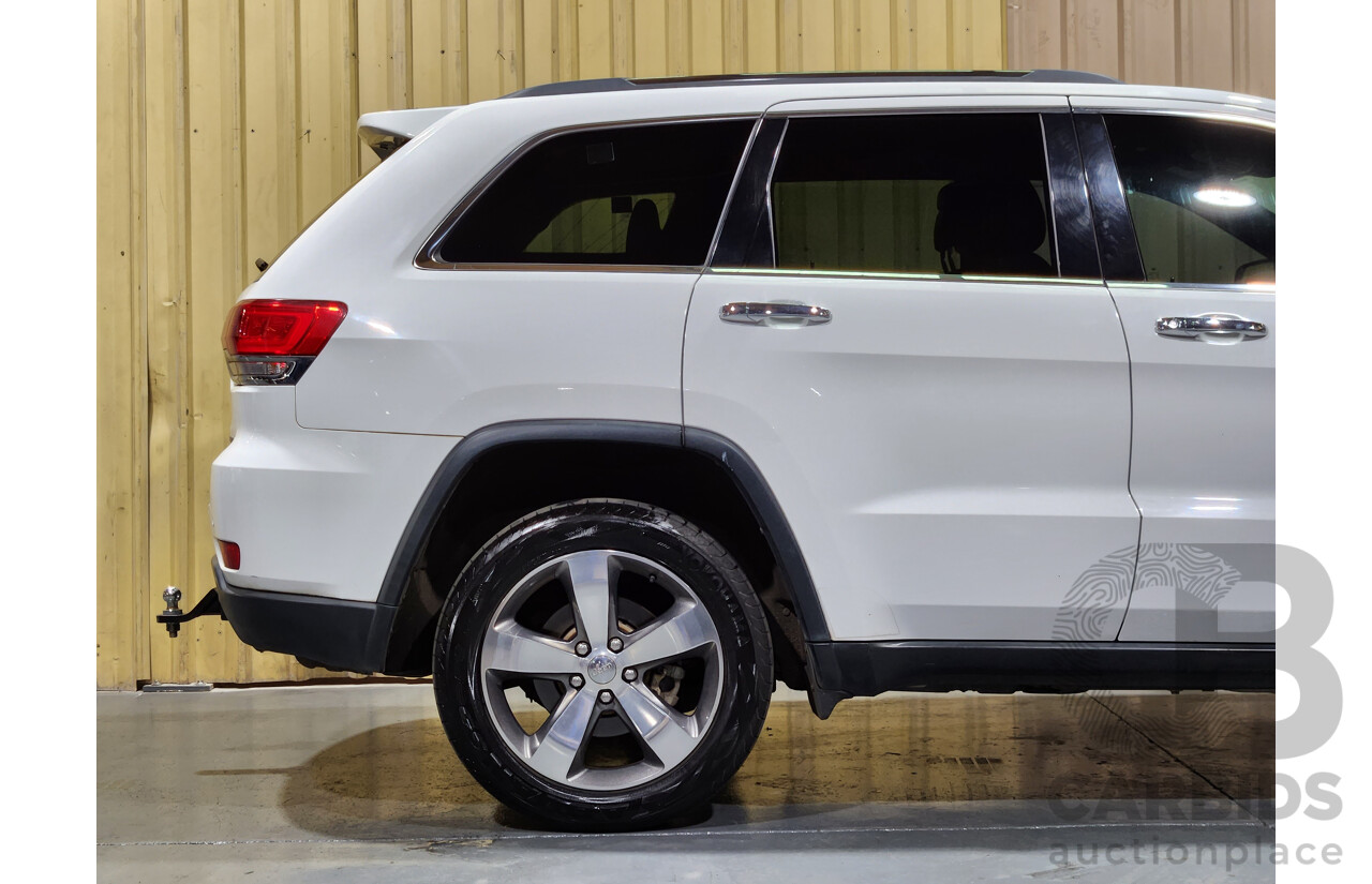 1/2015 Jeep Grand Cherokee Limited (4x4) WK MY15 4d Wagon White 3.6L V6 Petrol